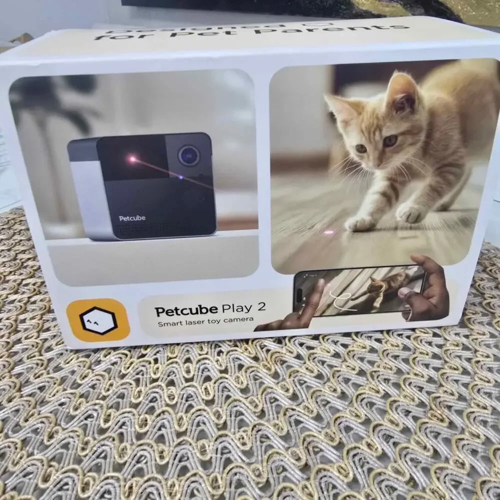 Petcube Play 2 Wi-Fi Pet Camera with Laser Toy for Cats & Dogs: Indoor Camera.